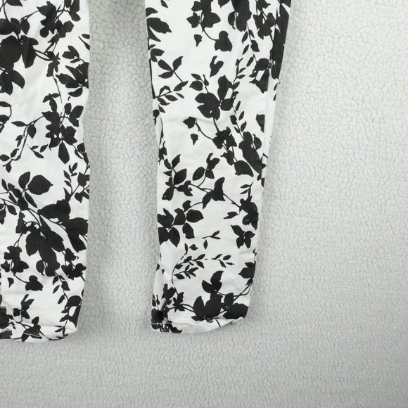 NYDJ Not Your Daughters Jeans Womens 2 White Black All Over Print Ankle Skinny - Picture 3 of 11